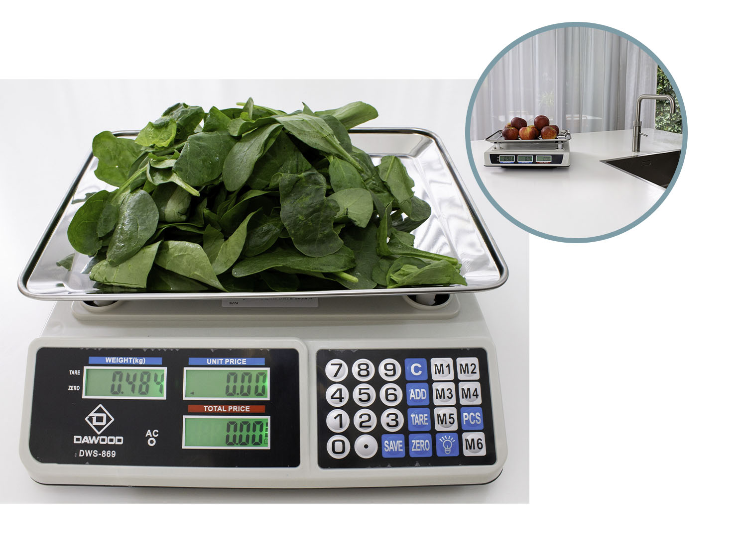 FEDEC Digitale Horeca weegschaal - Tot 40KG - RVS