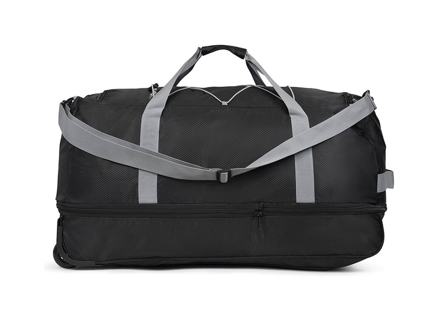 TravelZ Opvouwbare Reistas met Wielen - 80-95 Liter - Zwart