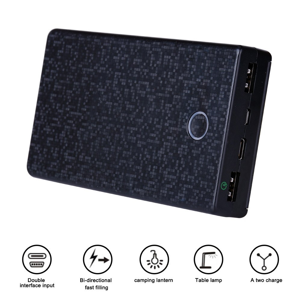 Powerbank op zonnecellen met USB en 2-weg Quick Charge 3.0