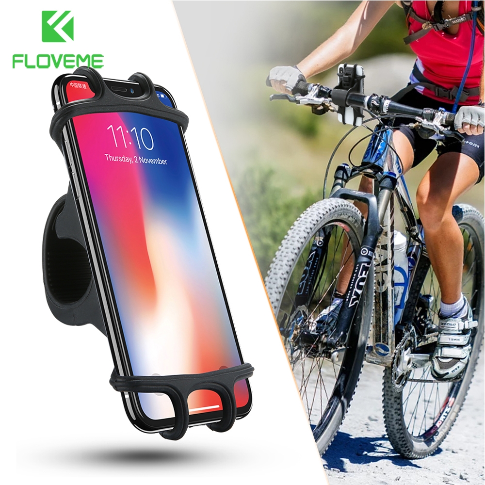 Universele Smartphonefietshouder, voor o.a. iPhone. Samsung, met stuurbevestiging