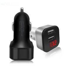 Dual USB lader voor in de auto, voor je iPhone of Samsung smartphone